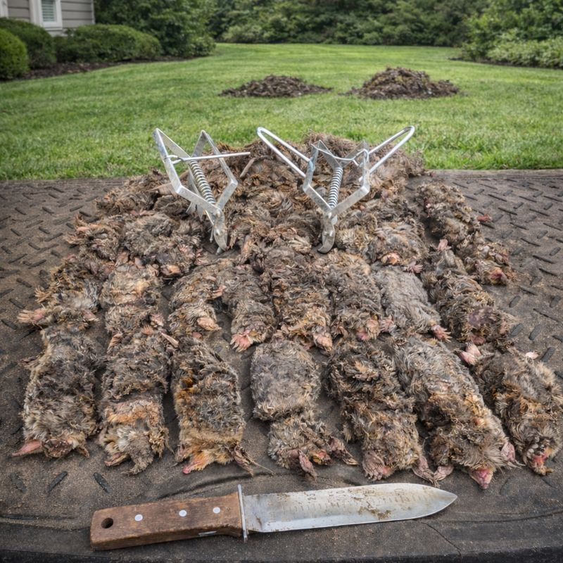 Modern Mole Trapping Book & MoleSlayer Mole Trap Twin Trap Set (2 Traps)