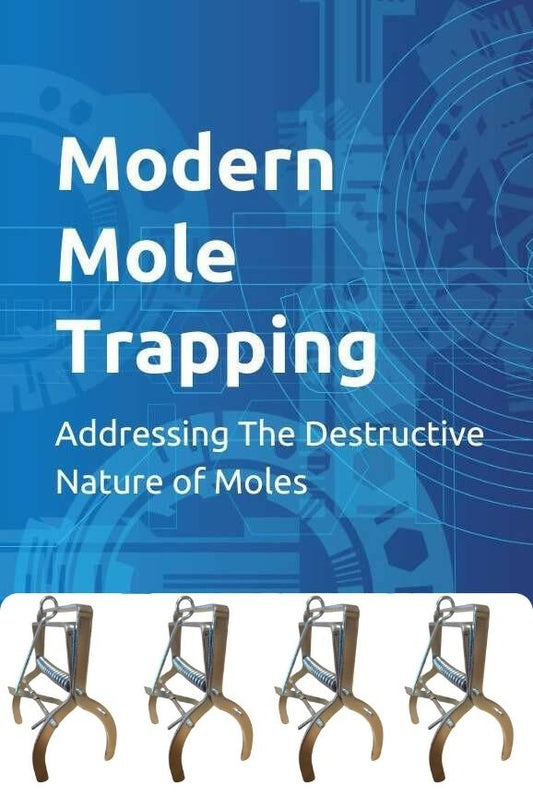 Modern Mole Trapping Book & MoleSlayer Mole Trap Bundle (4 Traps)